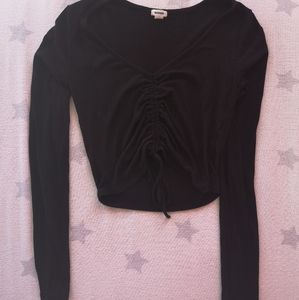 Garage black runched shirt